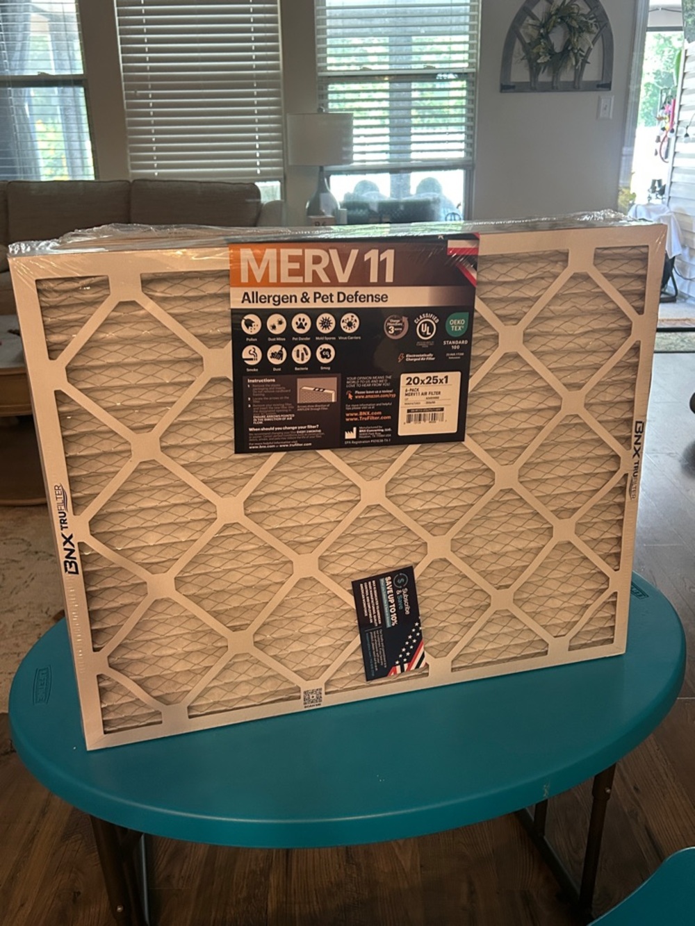MERV 11 Allergen & Pet Defense Air Filter - White